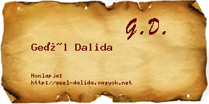 Geél Dalida névjegykártya